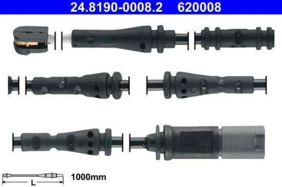 ATE Warnkontakt, Bremsbelagverschleiß 24.8190-0008.2 ZIMMERMANN Bremsbelagsatz, Scheibenbremse 24703.167.1 + Bremsscheibe 150.2909.70 + Bremsscheibe 150.2910.70 Bild ATE Warnkontakt, Bremsbelagverschleiß 24.8190-0008.2 ZIMMERMANN Bremsbelagsatz, Scheibenbremse 24703.167.1 + Bremsscheibe 150.2909.70 + Bremsscheibe 150.2910.70