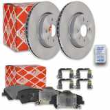 FEBI BILSTEIN Bremsscheibe 108438 + Bremsbelagsatz, Scheibenbremse 170635