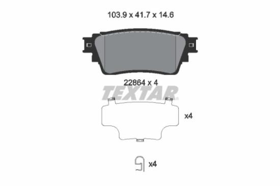 TEXTAR Bremsscheibe 92267403 + Bremsbelagsatz, Scheibenbremse 2286401 Bild TEXTAR Bremsscheibe 92267403 + Bremsbelagsatz, Scheibenbremse 2286401