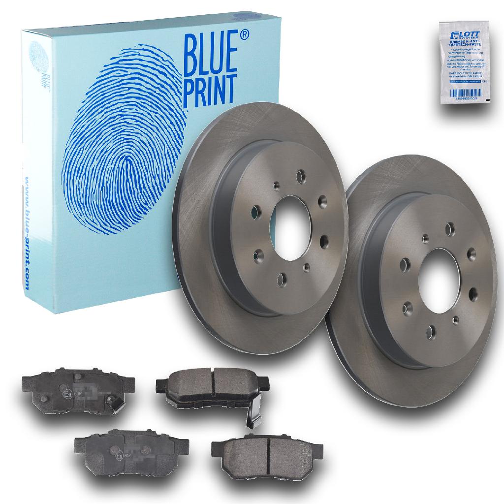 BLUE PRINT Bremsbelagsatz, Scheibenbremse ADH24286 + Bremsscheibe ADH243115