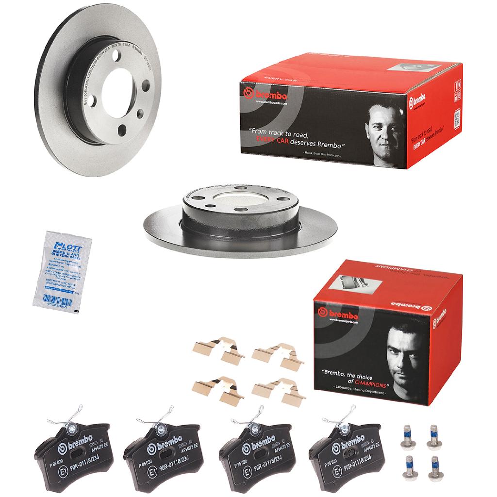 BREMBO Bremsbelagsatz, Scheibenbremse P 85 020 + Bremsscheibe 08.7165.21