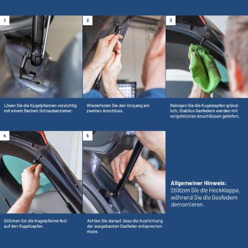 STABILUS Gasfeder, Koffer-/Laderaum 043738 + Gasfeder, Koffer-/Laderaum 043977 Bild STABILUS Gasfeder, Koffer-/Laderaum 043738 + Gasfeder, Koffer-/Laderaum 043977