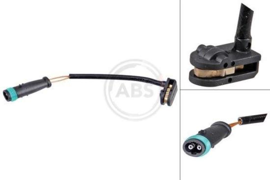 A.B.S. Warnkontakt, Bremsbelagverschleiß 39631 + Bremsbelagsatz, Scheibenbremse 37553 + Bremsscheibe 17730 Bild A.B.S. Warnkontakt, Bremsbelagverschleiß 39631 + Bremsbelagsatz, Scheibenbremse 37553 + Bremsscheibe 17730