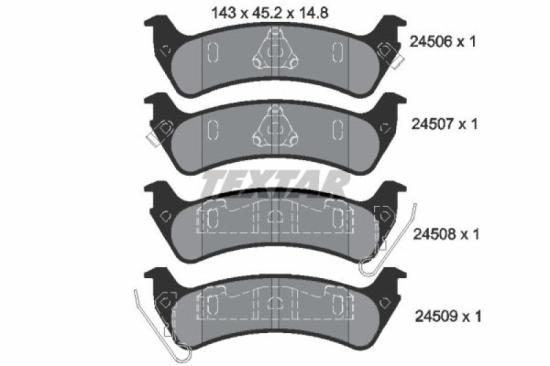 TEXTAR Bremsscheibe 92169403 + Bremsbelagsatz, Scheibenbremse 2450601 Bild TEXTAR Bremsscheibe 92169403 + Bremsbelagsatz, Scheibenbremse 2450601