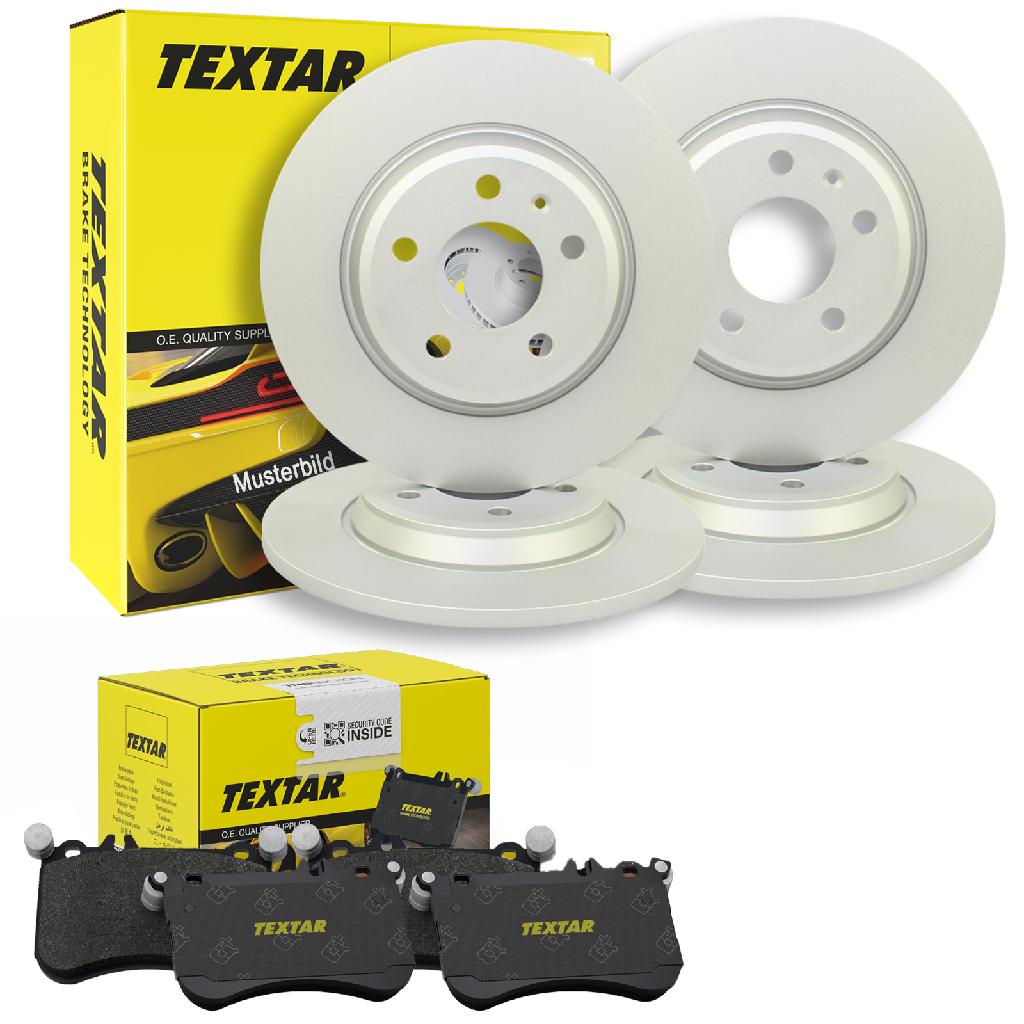 TEXTAR Bremsbelagsatz, Scheibenbremse 2147902 + Bremsscheibe 92098103 + Bremsscheibe 92083703 + Bremsbelagsatz, Scheibenbremse 2344605