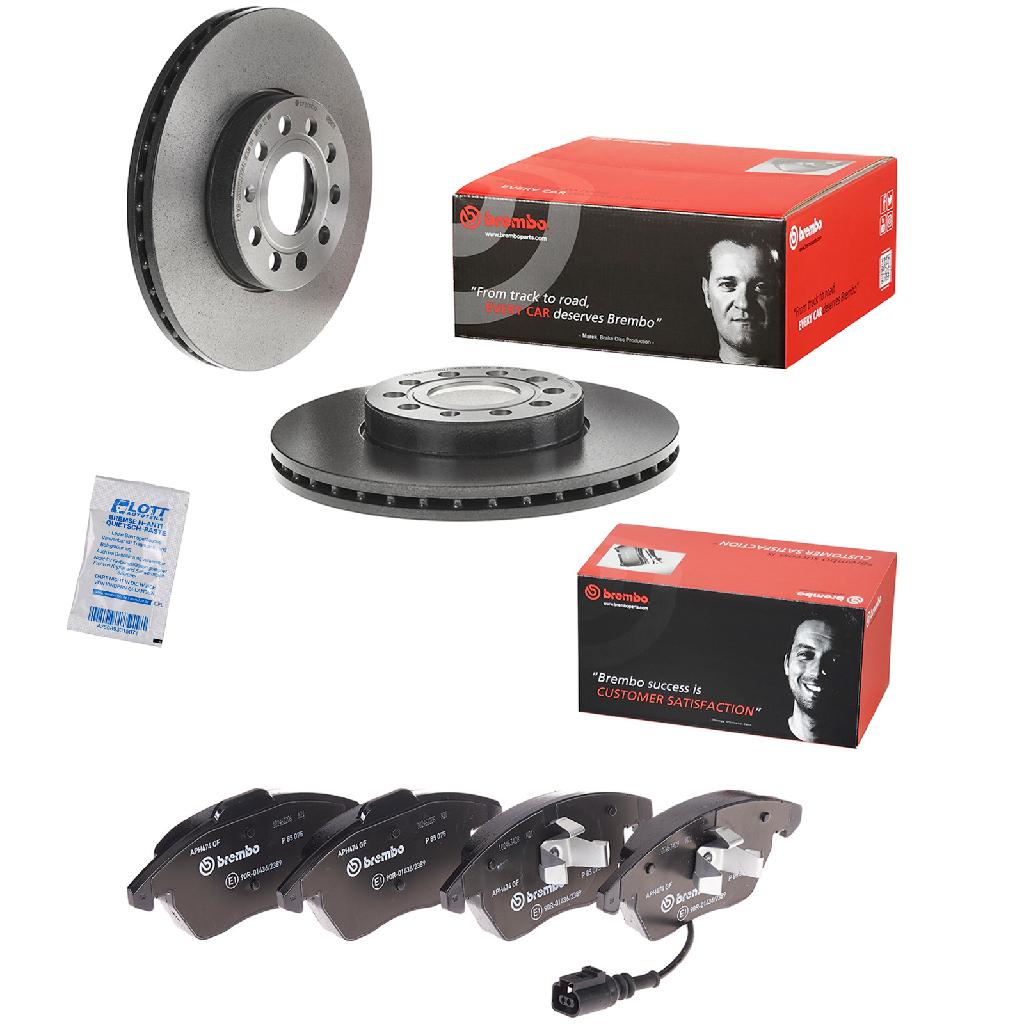 BREMBO Bremsscheibe 09.9145.11 + Bremsbelagsatz, Scheibenbremse P 85 075