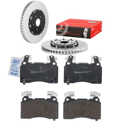 BREMBO Bremsbelagsatz, Scheibenbremse P 10 064 + Bremsscheibe 09.A665.13 + Bremsscheibe 09.A665.23 Bild BREMBO Bremsbelagsatz, Scheibenbremse P 10 064 + Bremsscheibe 09.A665.13 + Bremsscheibe 09.A665.23