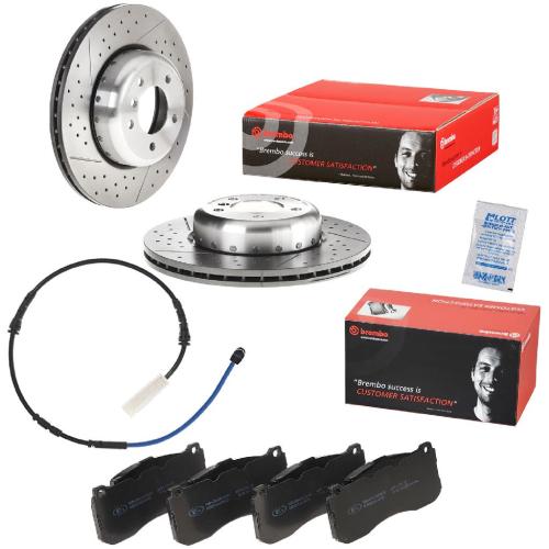 BREMBO Bremsbelagsatz, Scheibenbremse P 06 041 + Warnkontakt, Bremsbelagverschleiß A 00 488 + Bremsscheibe 09.C420.13 Bild BREMBO Bremsbelagsatz, Scheibenbremse P 06 041 + Warnkontakt, Bremsbelagverschleiß A 00 488 + Bremsscheibe 09.C420.13