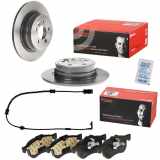 BREMBO Warnkontakt, Bremsbelagverschleiß A 00 294 + Bremsbelagsatz, Scheibenbremse P 52 017 + Bremsscheibe 08.7878.11