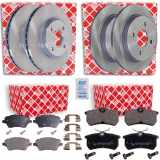 FEBI BILSTEIN Bremsscheibe 105848 + Bremsbelagsatz, Scheibenbremse 16167 + Bremsbelagsatz, Scheibenbremse 16940 + Bremsscheibe 05652