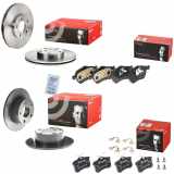 BREMBO Bremsbelagsatz, Scheibenbremse P 85 020 + Bremsbelagsatz, Scheibenbremse P 85 036 + Bremsscheibe 08.5743.11 + Bremsscheibe 09.7195.10