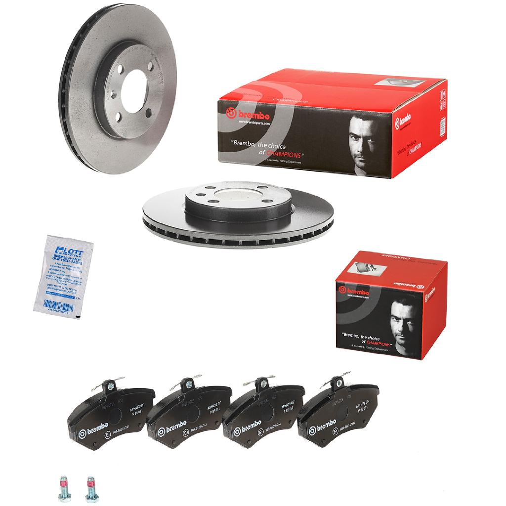 BREMBO Bremsscheibe 09.5166.11 + Bremsbelagsatz, Scheibenbremse P 85 011