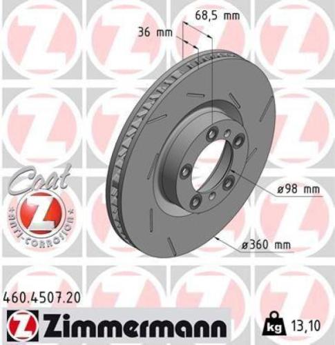 ZIMMERMANN Bremsbelagsatz, Scheibenbremse 25007.168.1 + Bremsscheibe 460.4507.20 + Bremsscheibe 460.4506.20 BREMBO Warnkontakt, Bremsbelagverschleiß A 00 453 Bild ZIMMERMANN Bremsbelagsatz, Scheibenbremse 25007.168.1 + Bremsscheibe 460.4507.20 + Bremsscheibe 460.4506.20 BREMBO Warnkontakt, Bremsbelagverschleiß A 00 453