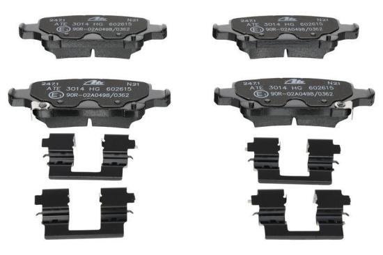 ATE Bremsscheibe 24.0110-0404.1 + Bremsbelagsatz, Scheibenbremse 13.0460-2615.2 Bild ATE Bremsscheibe 24.0110-0404.1 + Bremsbelagsatz, Scheibenbremse 13.0460-2615.2