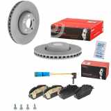 BREMBO Bremsscheibe 09.D528.13 + Bremsbelagsatz, Scheibenbremse P 50 118 + Warnkontakt, Bremsbelagverschleiß A 00 353