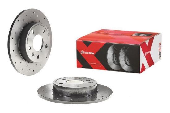 BREMBO Bremsscheibe 08.7627.1X + Bremsbelagsatz, Scheibenbremse P 59 038X Bild BREMBO Bremsscheibe 08.7627.1X + Bremsbelagsatz, Scheibenbremse P 59 038X