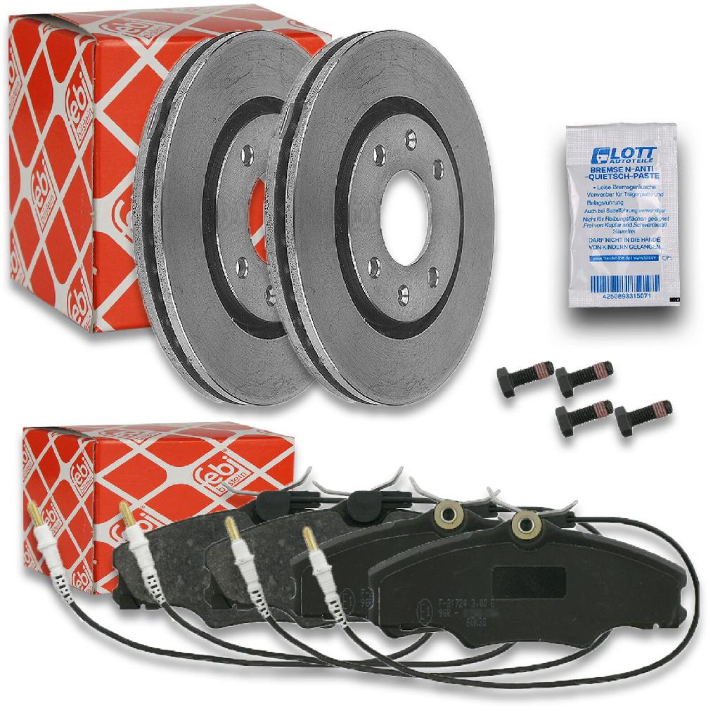 FEBI BILSTEIN Bremsbelagsatz, Scheibenbremse 16221 + Bremsscheibe 10678