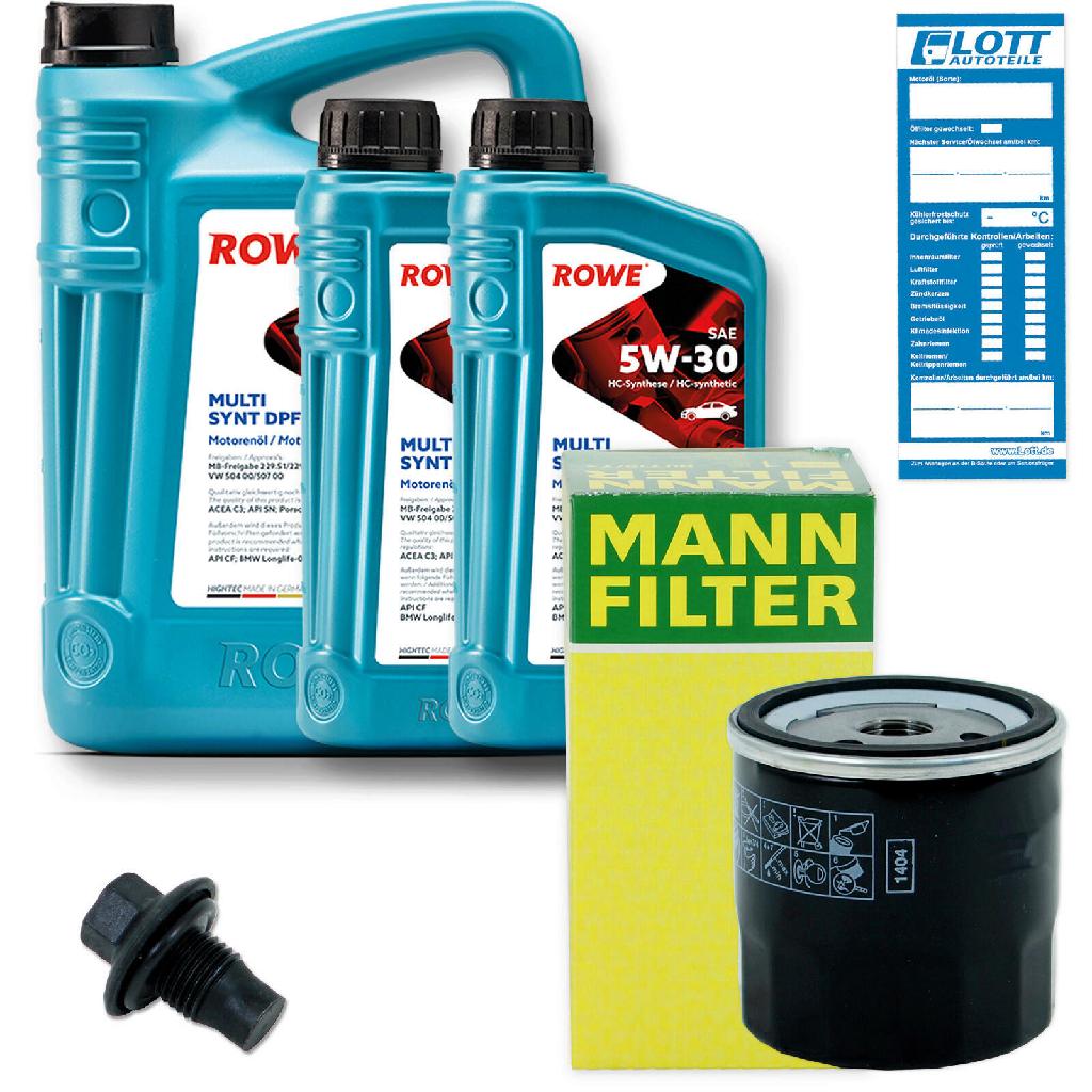 Rowe Inspektionskit Motoröl + Ölfilter + Ablassschraube