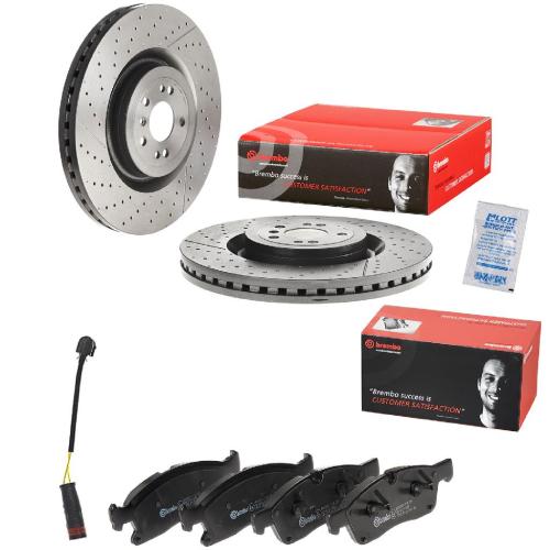 BREMBO Bremsscheibe 09.B805.11 + Bremsbelagsatz, Scheibenbremse P 50 109 + Warnkontakt, Bremsbelagverschleiß A 00 470 Bild BREMBO Bremsscheibe 09.B805.11 + Bremsbelagsatz, Scheibenbremse P 50 109 + Warnkontakt, Bremsbelagverschleiß A 00 470