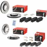 BREMBO Bremsbelagsatz, Scheibenbremse P 30 094 + Bremsscheibe 09.D210.11 + Bremsbelagsatz, Scheibenbremse P 30 065 + Bremsscheibe 08.C172.21