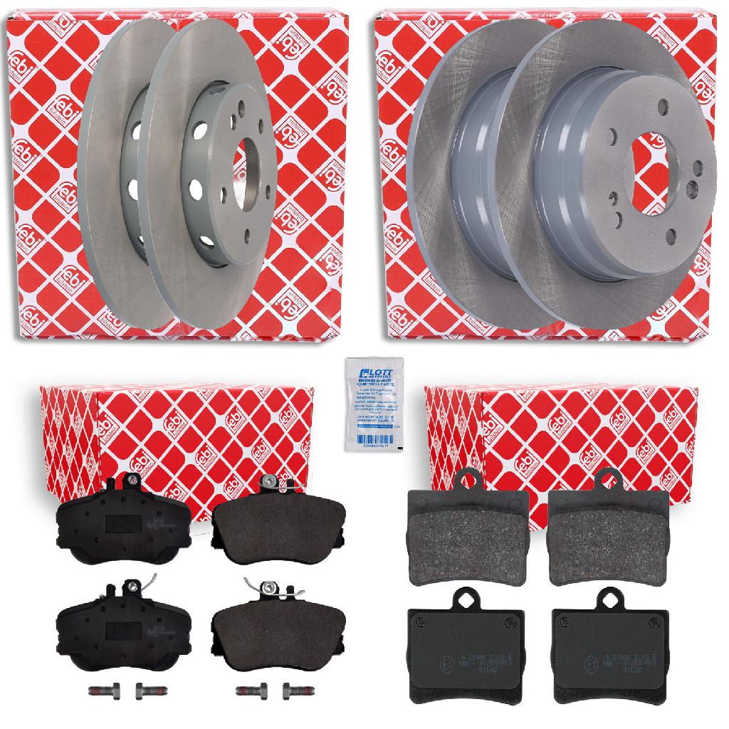FEBI BILSTEIN Bremsbelagsatz, Scheibenbremse 16067 + Bremsscheibe 08138 + Bremsscheibe 08133 + Bremsbelagsatz, Scheibenbremse 16152