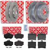 FEBI BILSTEIN Bremsbelagsatz, Scheibenbremse 16067 + Bremsscheibe 08138 + Bremsscheibe 08133 + Bremsbelagsatz, Scheibenbremse 16152