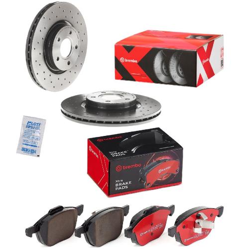 BREMBO Bremsscheibe 09.9468.1X + Bremsbelagsatz, Scheibenbremse P 24 061X Bild BREMBO Bremsscheibe 09.9468.1X + Bremsbelagsatz, Scheibenbremse P 24 061X