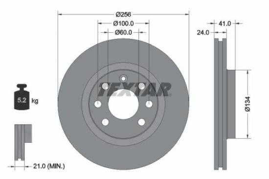 TEXTAR Bremsscheibe 92039203 + Bremsbelagsatz, Scheibenbremse 2186201 Bild TEXTAR Bremsscheibe 92039203 + Bremsbelagsatz, Scheibenbremse 2186201