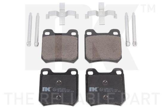NK Zubehörsatz, Feststellbremsbacken 7936711 + Bremsscheibe 203624 + Bremsbelagsatz, Scheibenbremse 223604 + Bremsbackensatz, Feststellbremse 2736347 Bild NK Zubehörsatz, Feststellbremsbacken 7936711 + Bremsscheibe 203624 + Bremsbelagsatz, Scheibenbremse 223604 + Bremsbackensatz, Feststellbremse 2736347