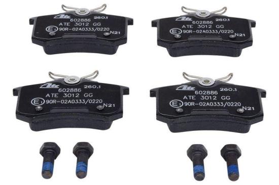 ATE Bremsscheibe 24.0122-0163.1 + Bremsbelagsatz, Scheibenbremse 13.0460-2886.2 Bild ATE Bremsscheibe 24.0122-0163.1 + Bremsbelagsatz, Scheibenbremse 13.0460-2886.2