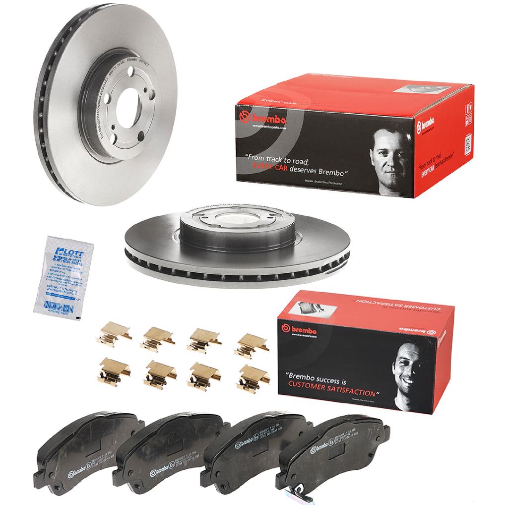 BREMBO Bremsscheibe 09.9799.11 + Bremsbelagsatz, Scheibenbremse P 83 046