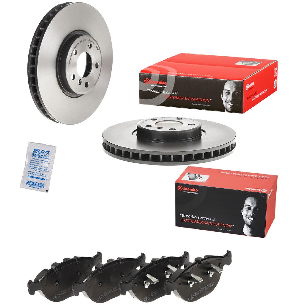 BREMBO Bremsscheibe 09.A542.11 + Bremsbelagsatz, Scheibenbremse P 06 028