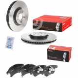 BREMBO Bremsbelagsatz, Scheibenbremse P 24 173 + Bremsscheibe 09.N284.21