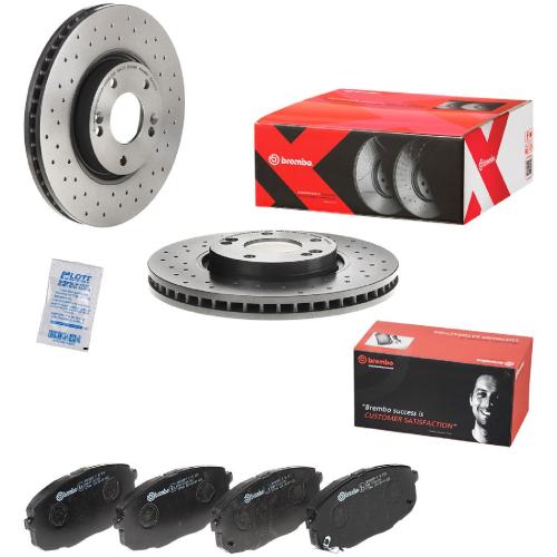 BREMBO Bremsscheibe 09.A532.2X + Bremsbelagsatz, Scheibenbremse P 30 034 Bild BREMBO Bremsscheibe 09.A532.2X + Bremsbelagsatz, Scheibenbremse P 30 034