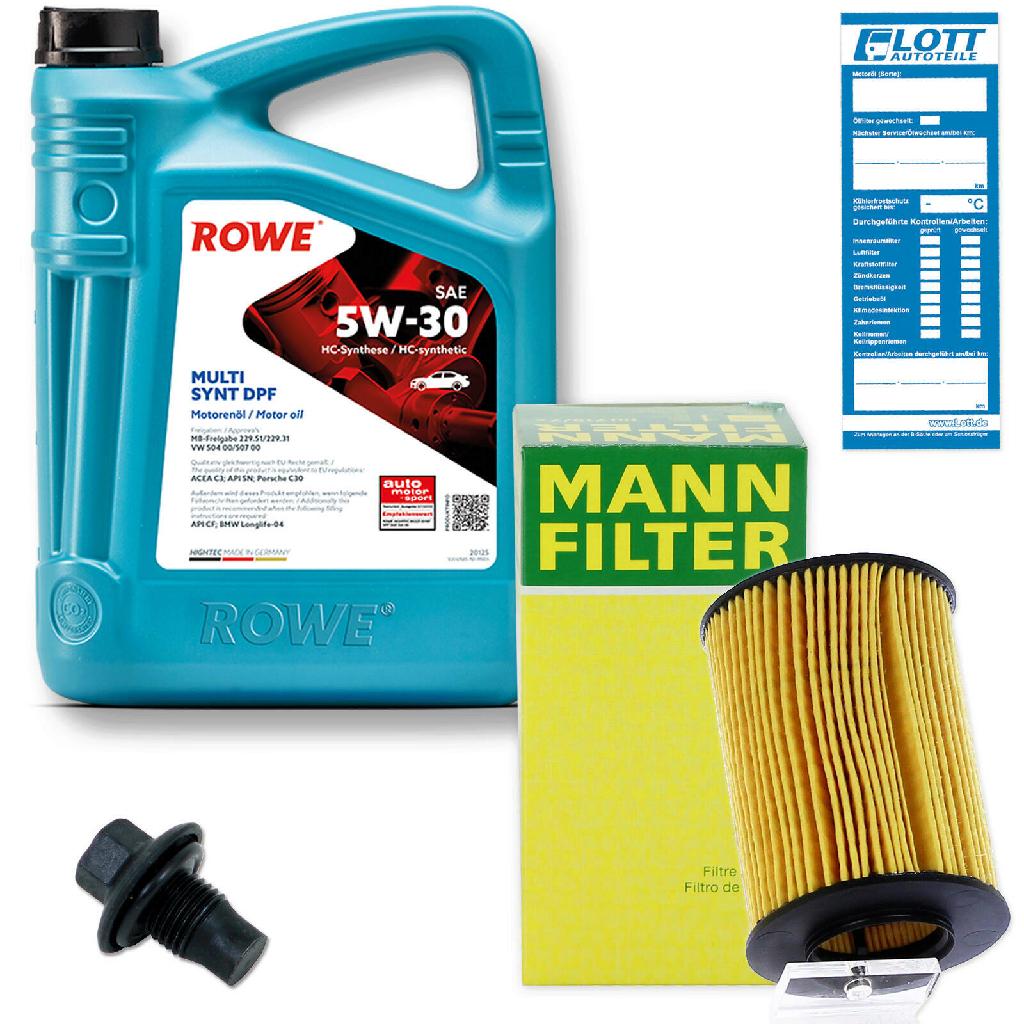 Rowe Inspektionskit Motoröl + Ölfilter + Ablassschraube