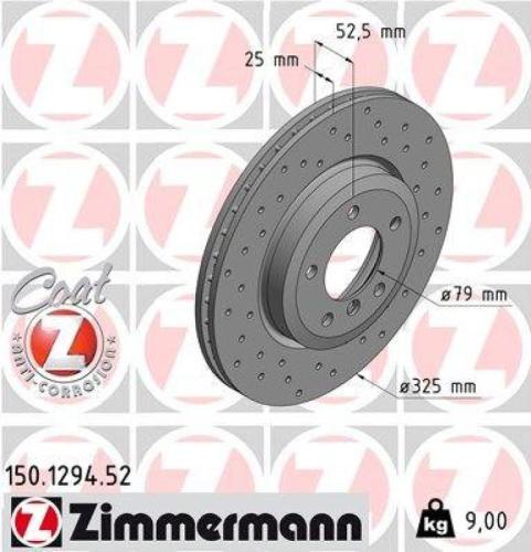 ATE Warnkontakt, Bremsbelagverschleiß 24.8190-0227.2 ZIMMERMANN Bremsscheibe 150.1294.52 + Bremsbelagsatz, Scheibenbremse 23183.195.1 Bild ATE Warnkontakt, Bremsbelagverschleiß 24.8190-0227.2 ZIMMERMANN Bremsscheibe 150.1294.52 + Bremsbelagsatz, Scheibenbremse 23183.195.1