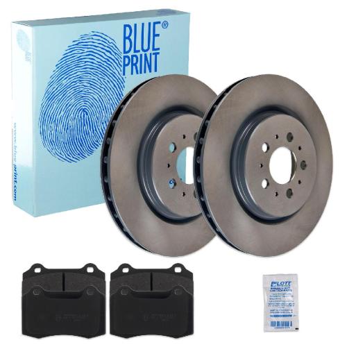 BLUE PRINT Bremsbelagsatz, Scheibenbremse ADJ134232 + Bremsscheibe ADF124381 Bild BLUE PRINT Bremsbelagsatz, Scheibenbremse ADJ134232 + Bremsscheibe ADF124381