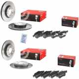 BREMBO Bremsbelagsatz, Scheibenbremse P 59 042 + Bremsbelagsatz, Scheibenbremse P 24 061 + Bremsscheibe 09.9468.21 + Bremsscheibe 08.9975.21
