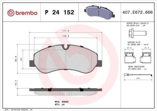 BREMBO Bremsscheibe 09.C243.10 + Bremsbelagsatz, Scheibenbremse P 24 152 Bild BREMBO Bremsscheibe 09.C243.10 + Bremsbelagsatz, Scheibenbremse P 24 152