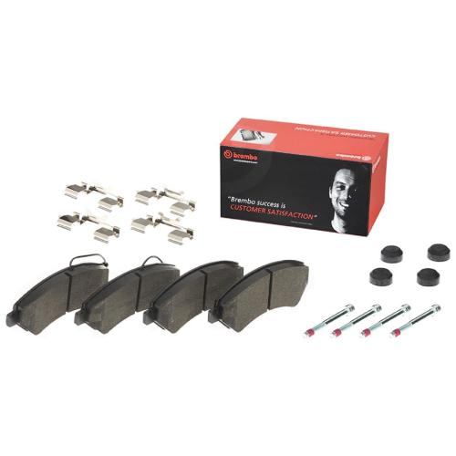 BREMBO Bremsscheibe 09.D018.11 + Bremsbelagsatz, Scheibenbremse P 23 161 Bild BREMBO Bremsscheibe 09.D018.11 + Bremsbelagsatz, Scheibenbremse P 23 161