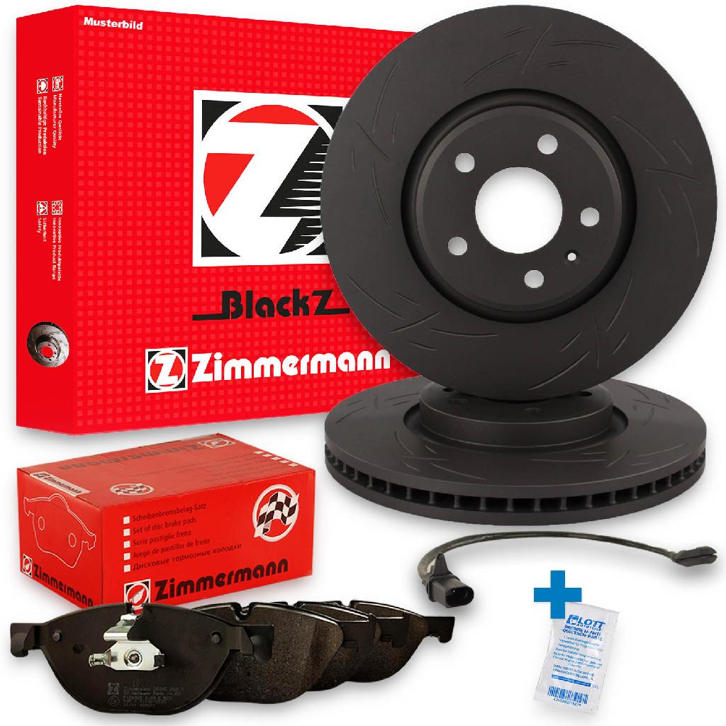 ZIMMERMANN Bremsscheibe 100.3355.53 + Bremsbelagsatz, Scheibenbremse 24743.190.3