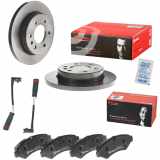 BREMBO Bremsbelagsatz, Scheibenbremse P 50 155 + Warnkontakt, Bremsbelagverschleiß A 00 291 + Bremsscheibe 08.D046.11