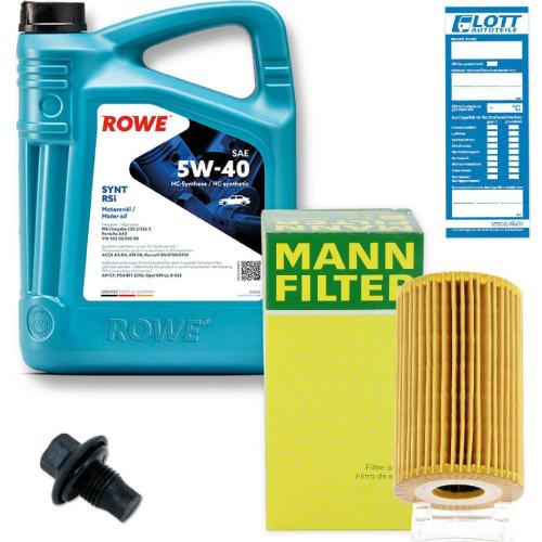 Rowe Inspektionskit Motoröl + Ölfilter + Ablassschraube Bild Rowe Inspektionskit Motoröl + Ölfilter + Ablassschraube