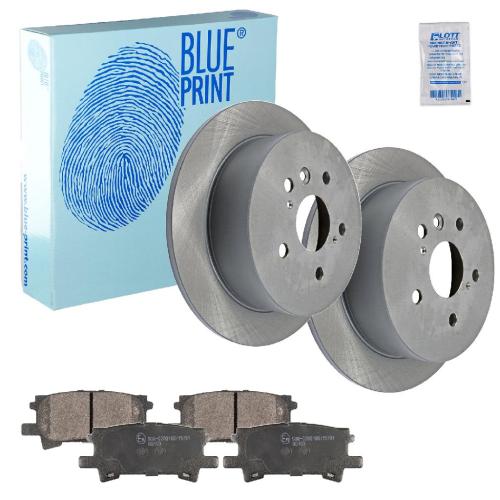 BLUE PRINT Bremsbelagsatz, Scheibenbremse ADT342154 + Bremsscheibe ADT343171 Bild BLUE PRINT Bremsbelagsatz, Scheibenbremse ADT342154 + Bremsscheibe ADT343171