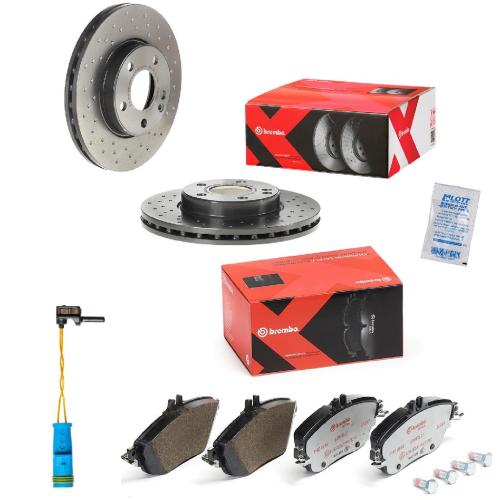 BREMBO Warnkontakt, Bremsbelagverschleiß A 00 353 + Bremsbelagsatz, Scheibenbremse P 50 093X + Bremsscheibe 09.B343.4X Bild BREMBO Warnkontakt, Bremsbelagverschleiß A 00 353 + Bremsbelagsatz, Scheibenbremse P 50 093X + Bremsscheibe 09.B343.4X