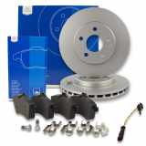 ATE Warnkontakt, Bremsbelagverschleiß 24.8190-0410.2 + Bremsscheibe 24.0125-0167.1 + Bremsbelagsatz, Scheibenbremse 13.0460-2708.2