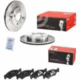 BREMBO Bremsscheibe 09.6727.34 + Bremsbelagsatz, Scheibenbremse P 24 044