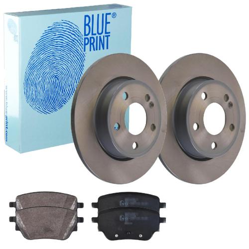 BLUE PRINT Bremsbelagsatz, Scheibenbremse ADBP420016 + Bremsscheibe ADU1743115 Bild BLUE PRINT Bremsbelagsatz, Scheibenbremse ADBP420016 + Bremsscheibe ADU1743115