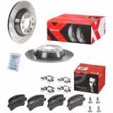 BREMBO Bremsscheibe 08.A202.1X + Bremsbelagsatz, Scheibenbremse P 85 109