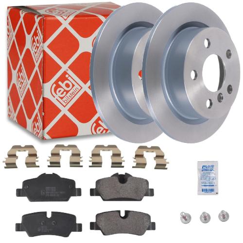 FEBI BILSTEIN Bremsbelagsatz, Scheibenbremse 116290 + Bremsscheibe 104103 + Warnkontakt, Bremsbelagverschleiß 102262 Bild FEBI BILSTEIN Bremsbelagsatz, Scheibenbremse 116290 + Bremsscheibe 104103 + Warnkontakt, Bremsbelagverschleiß 102262